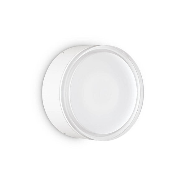 Plafonnier extérieur Urano blanc, Ø 16 cm