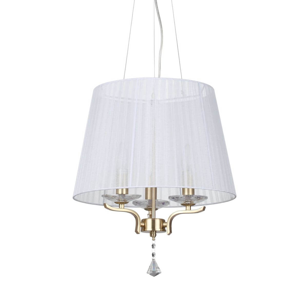 Suspension Pegaso 3 lumières laiton, verre