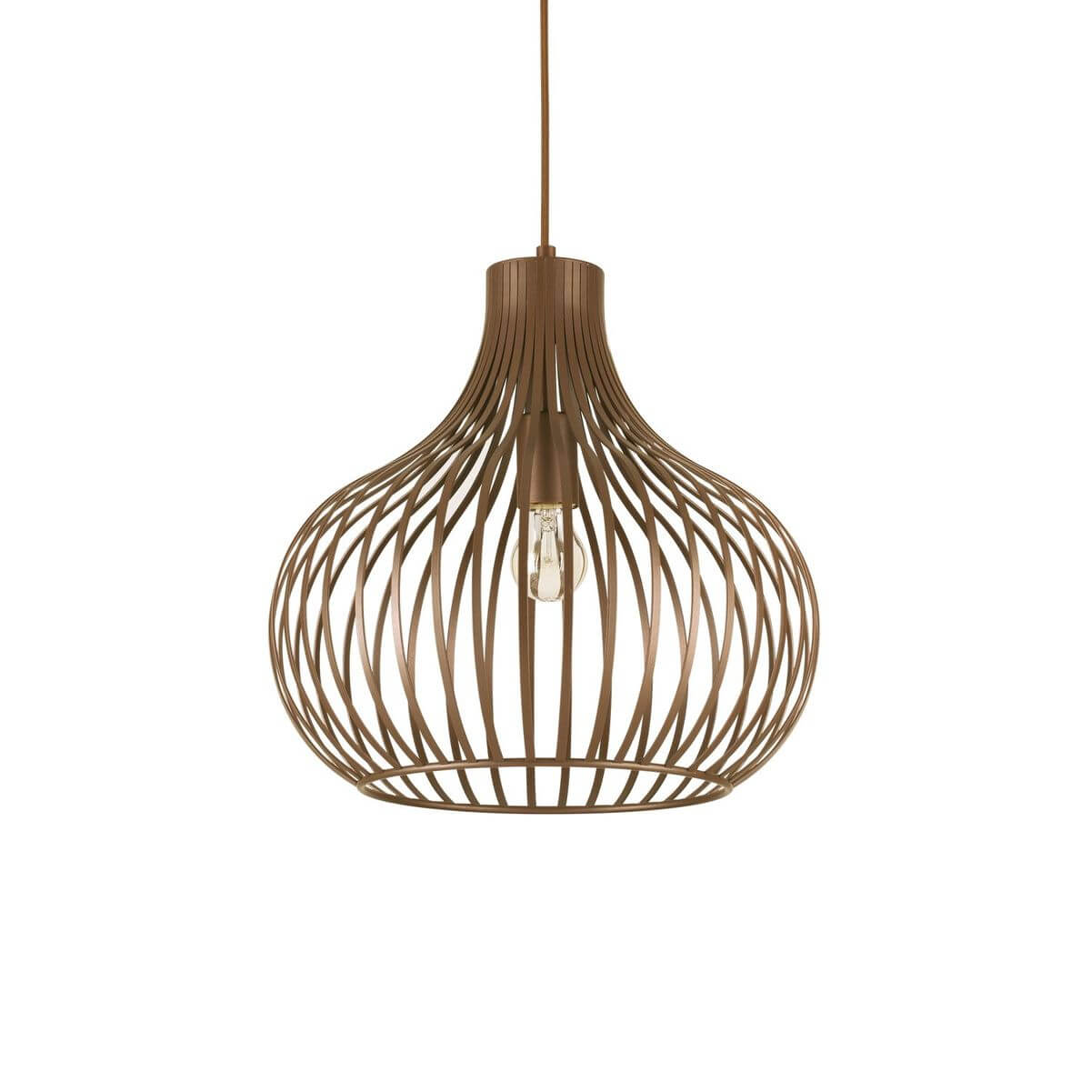 Suspension Onion marron, Ø 38 cm