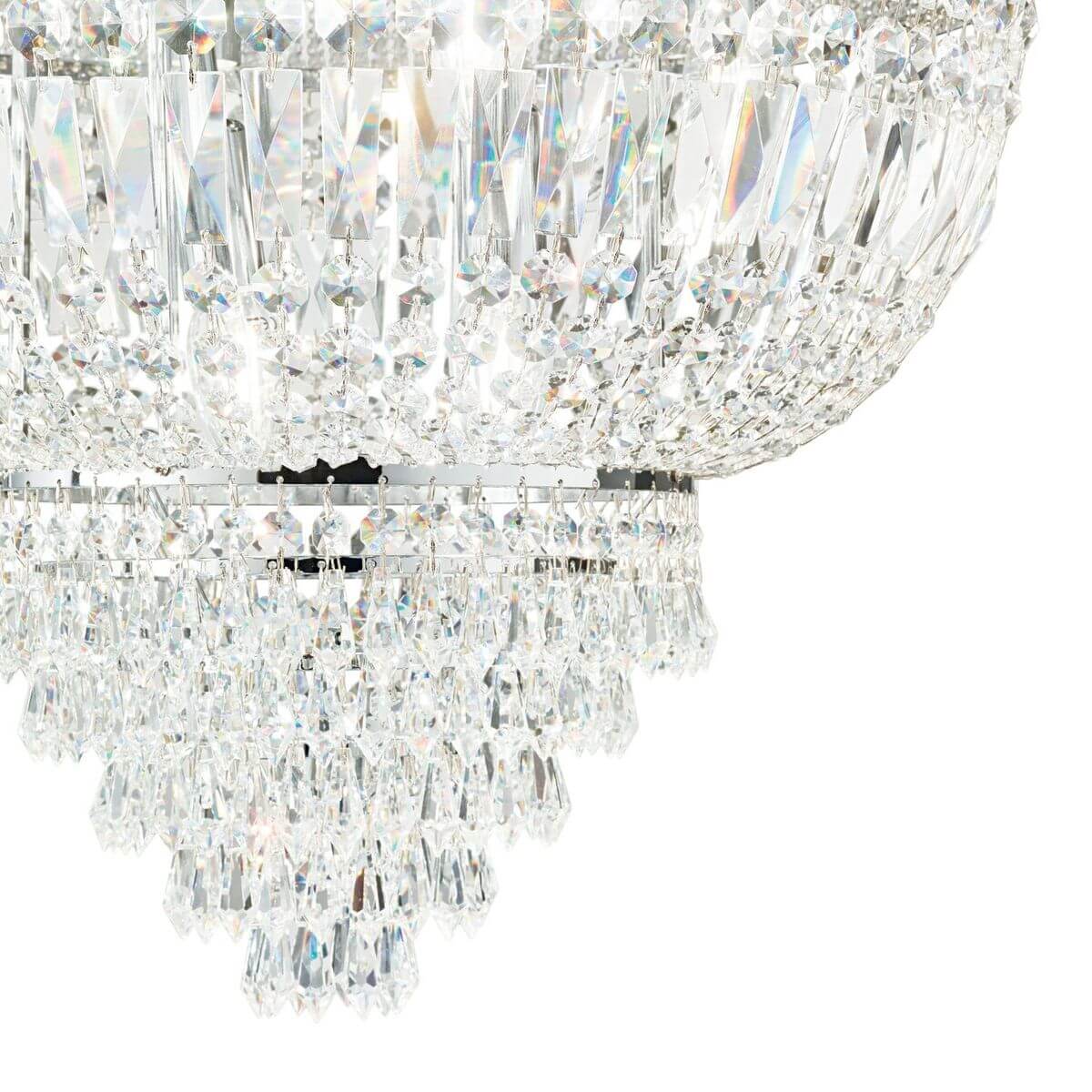 Applique murale Dubai 2 lumières chromée, cristal