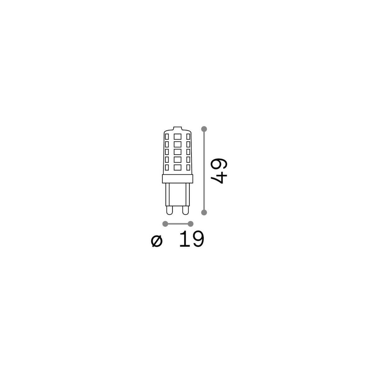 Ampoule G9 transparente, 3 W | Ideal Lux (209036)