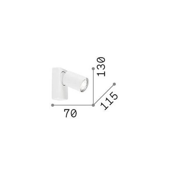 Applique murale Rudy blanche (229027)