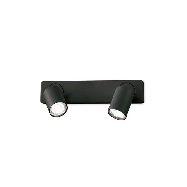 Applique murale Rudy 2 lumières noire (229034)
