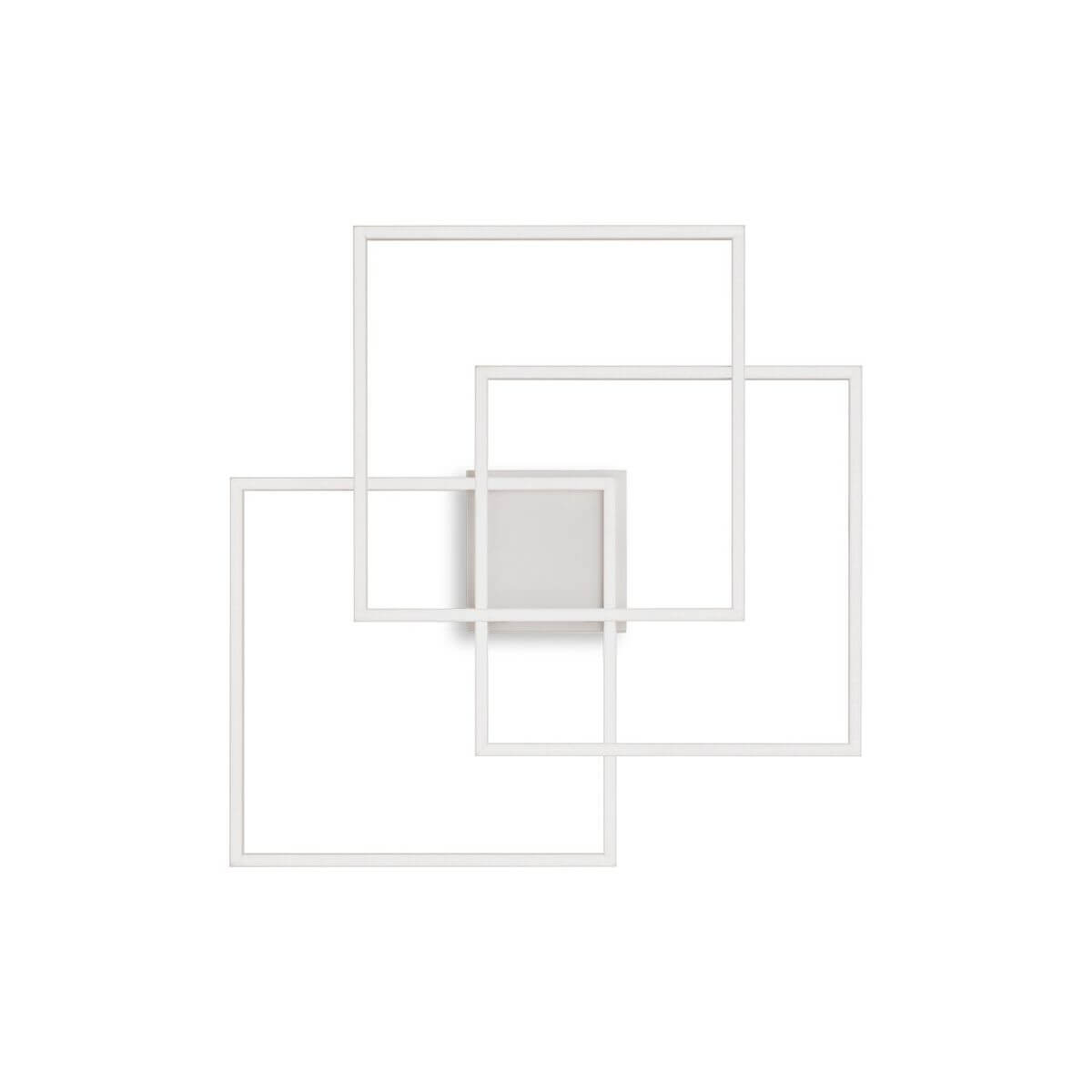 Plafonnier Frame blanc, L 55,8 cm