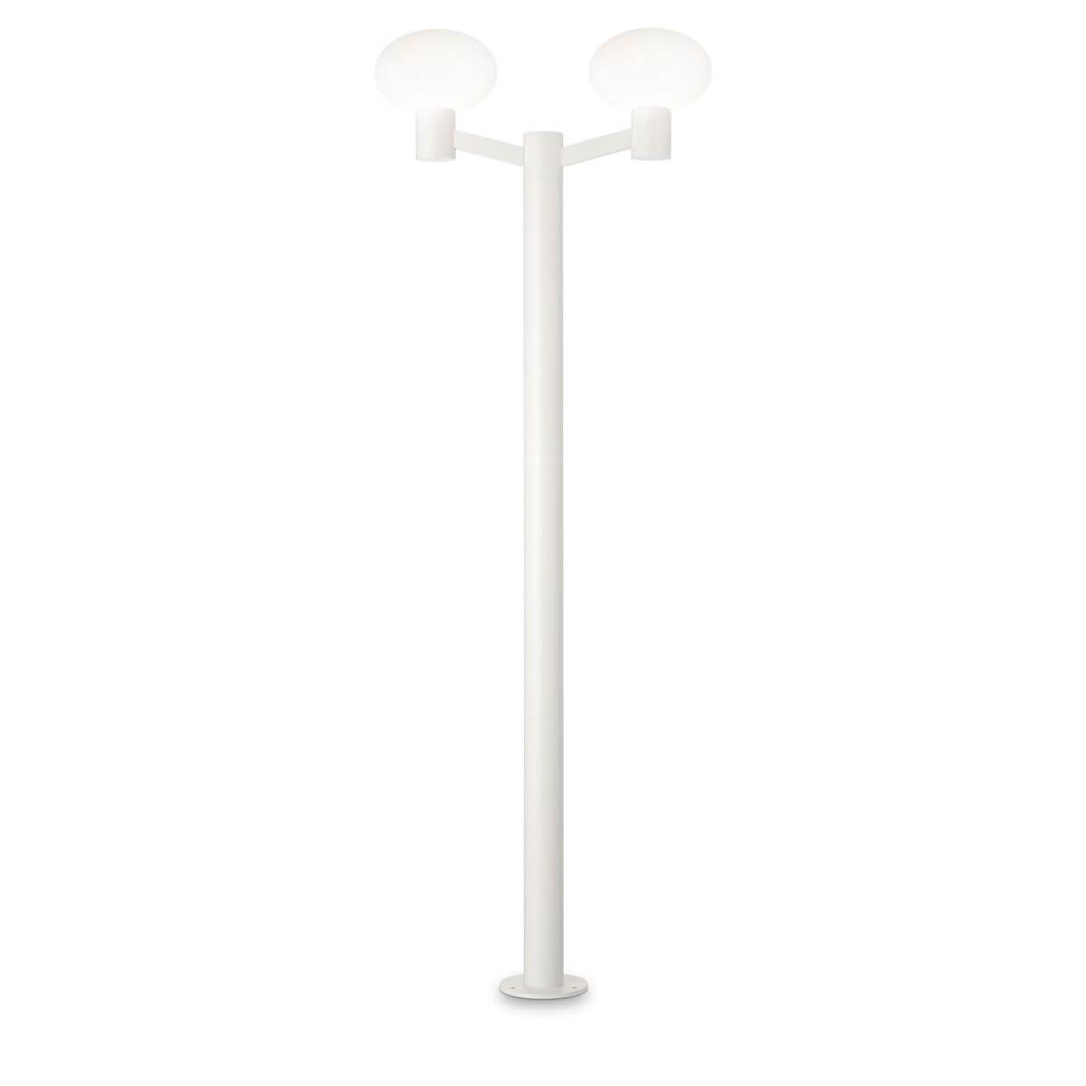 Lampadaire extérieur Clio 2 lumières blanc