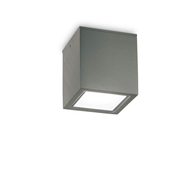 Plafonnier extérieur Techo anthracite, verre, L 15 cm