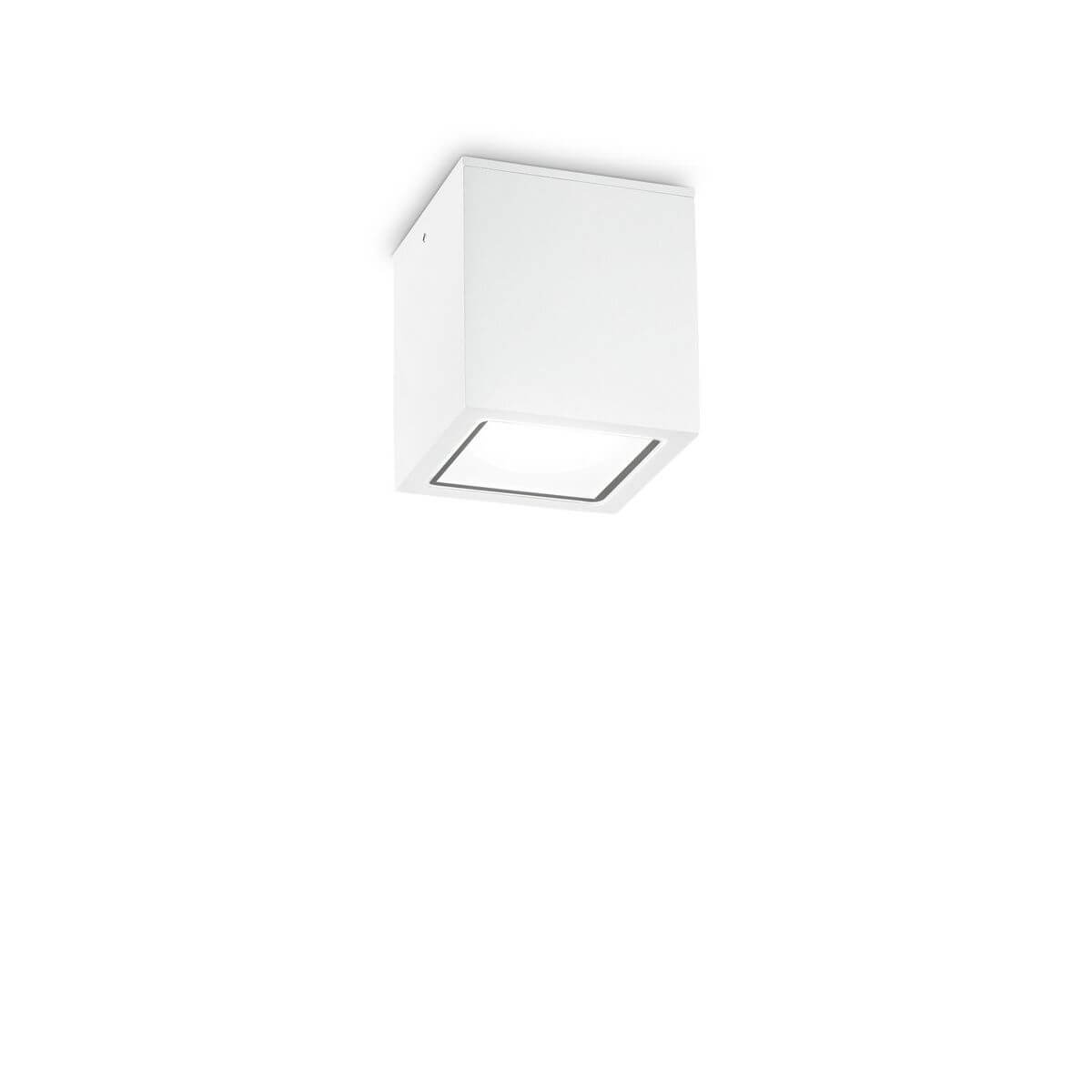 Plafonnier extérieur Techo blanc, verre, L 9 cm