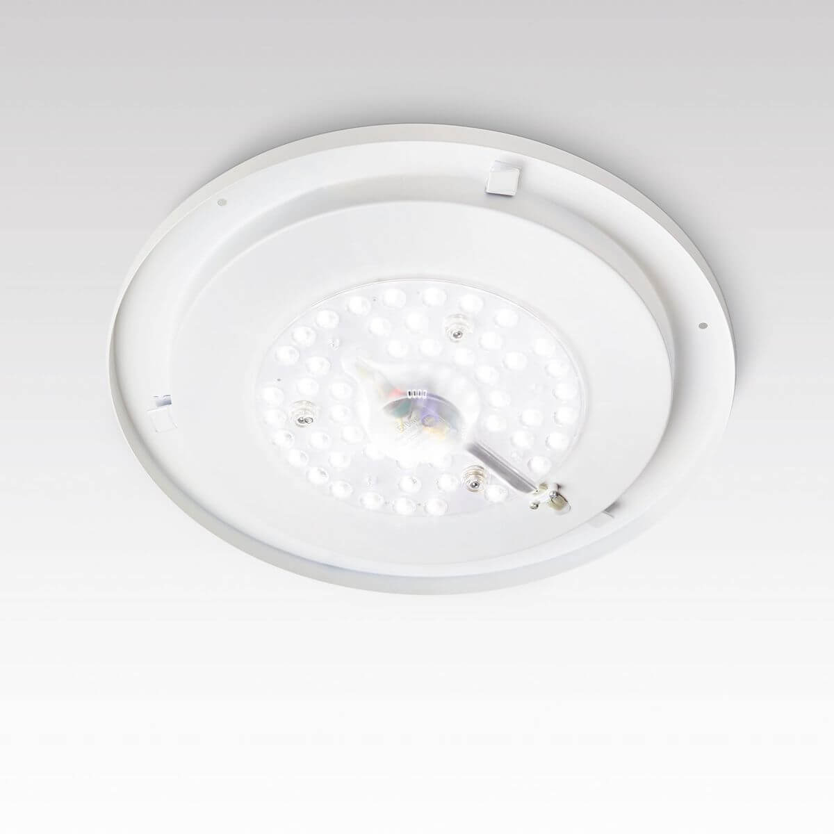 Plafonnier Level blanc, verre, Ø 58,5 cm