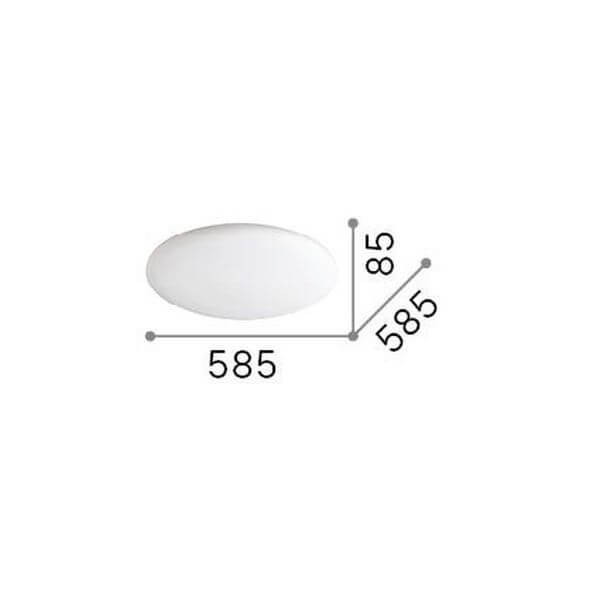 Plafonnier Level blanc, verre, Ø 58,5 cm