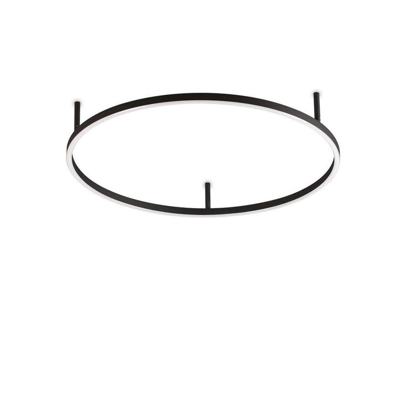 Plafonnier Oracle Slim noir, Ø 70 cm
