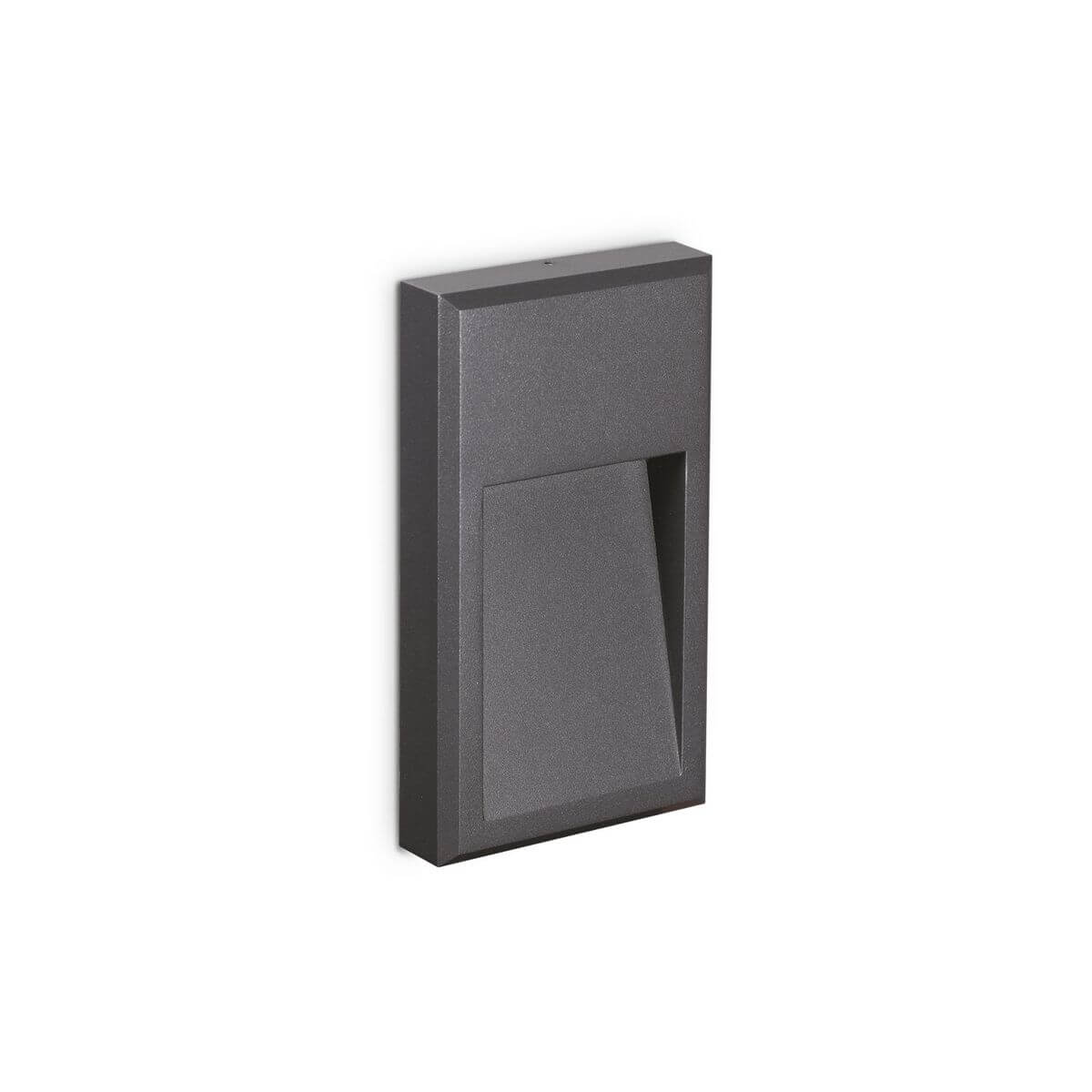 Applique murale extérieure rectangulaire anthracite avec verre de diffusion