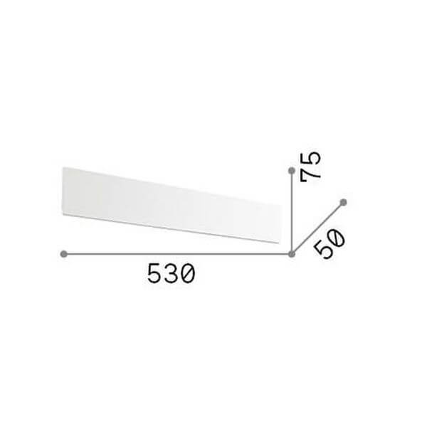 Applique murale ZIG ZAG laiton, L 7,5 cm