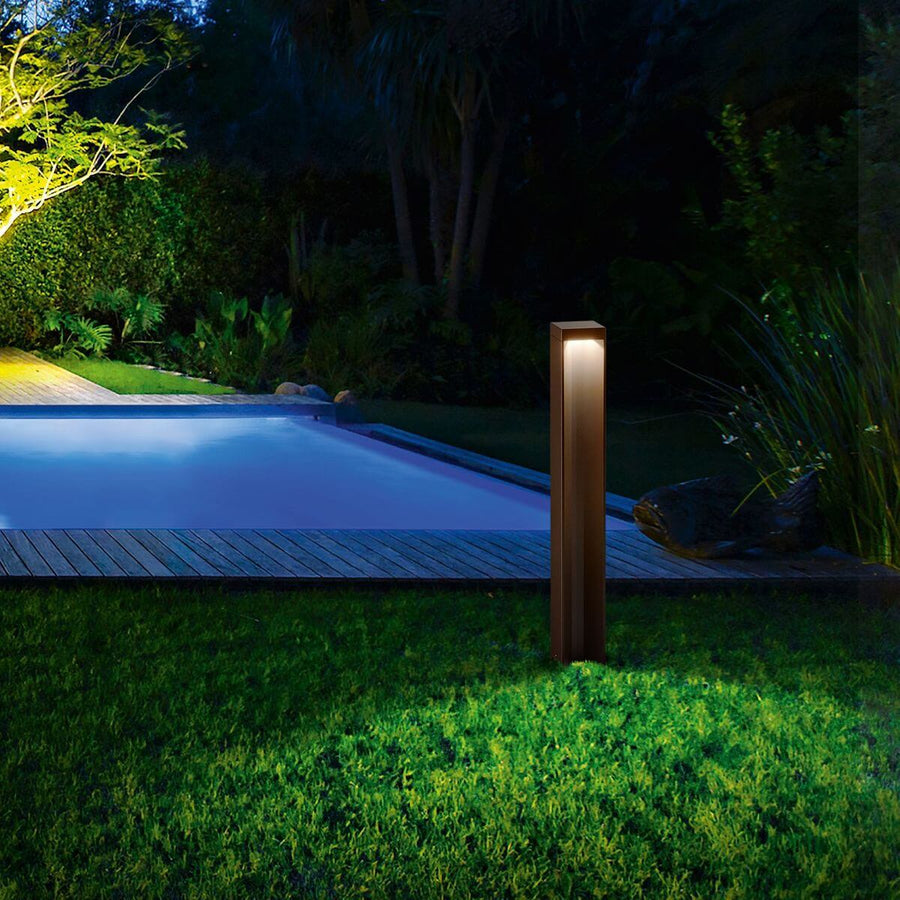 Lampadaire extérieur Kurt marron (294001)