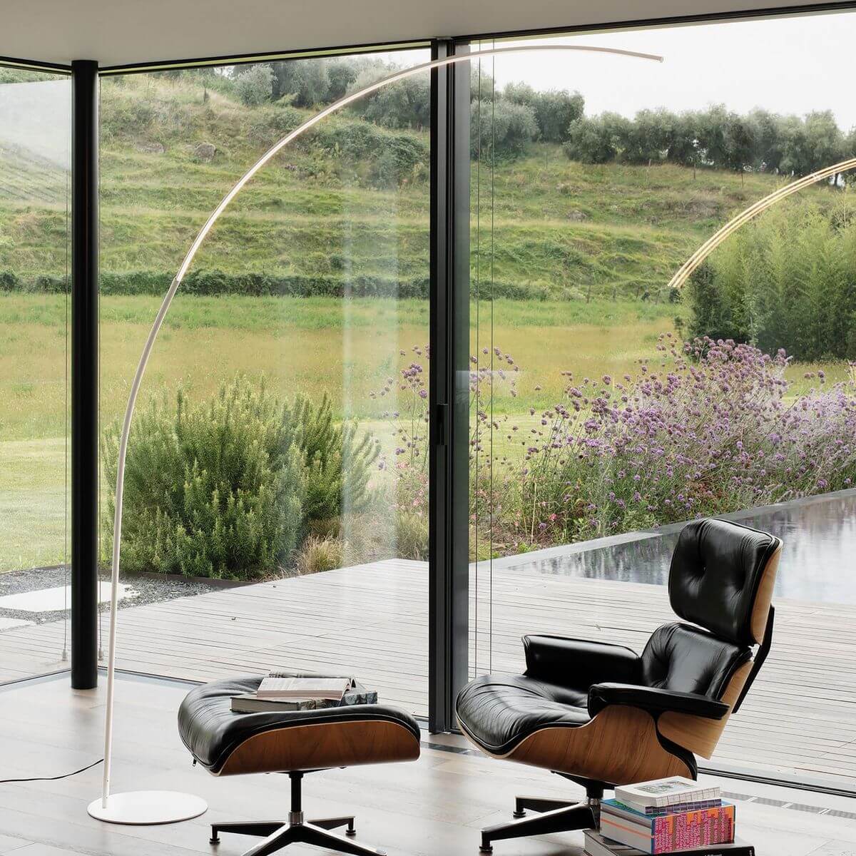 Lampadaire Comet blanc