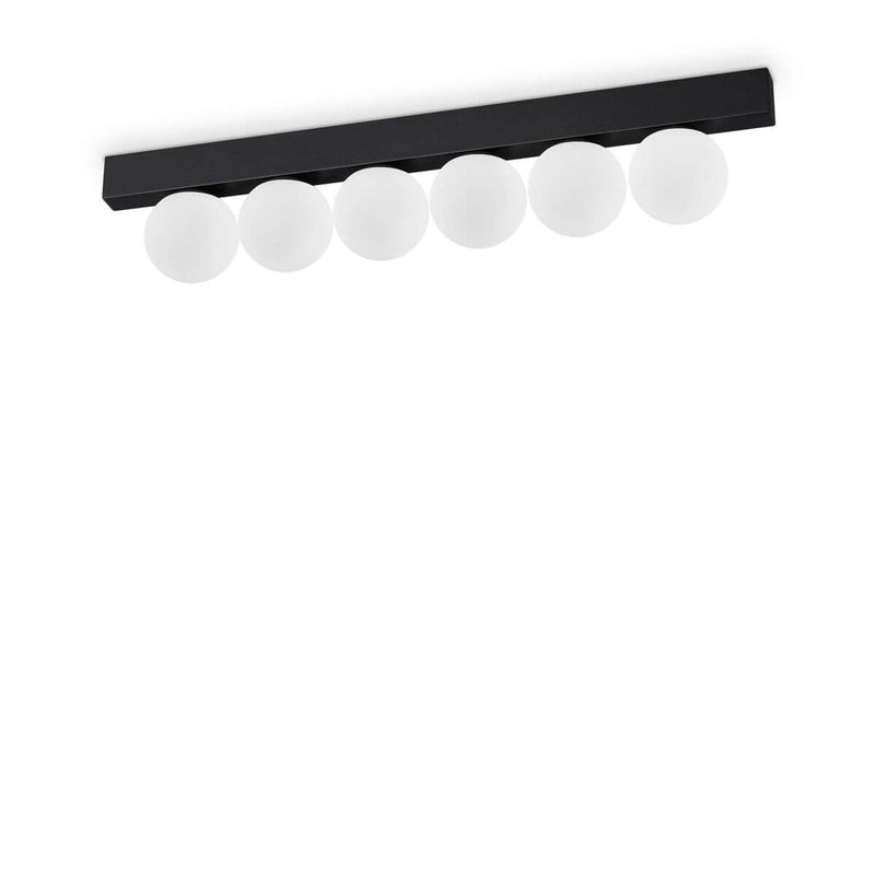 Plafonnier Ping Pong noir, verre (313290)