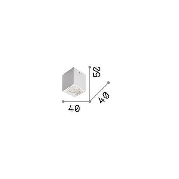 Schéma technique coté du luminaire : 40 cm de large et 50 cm de haut