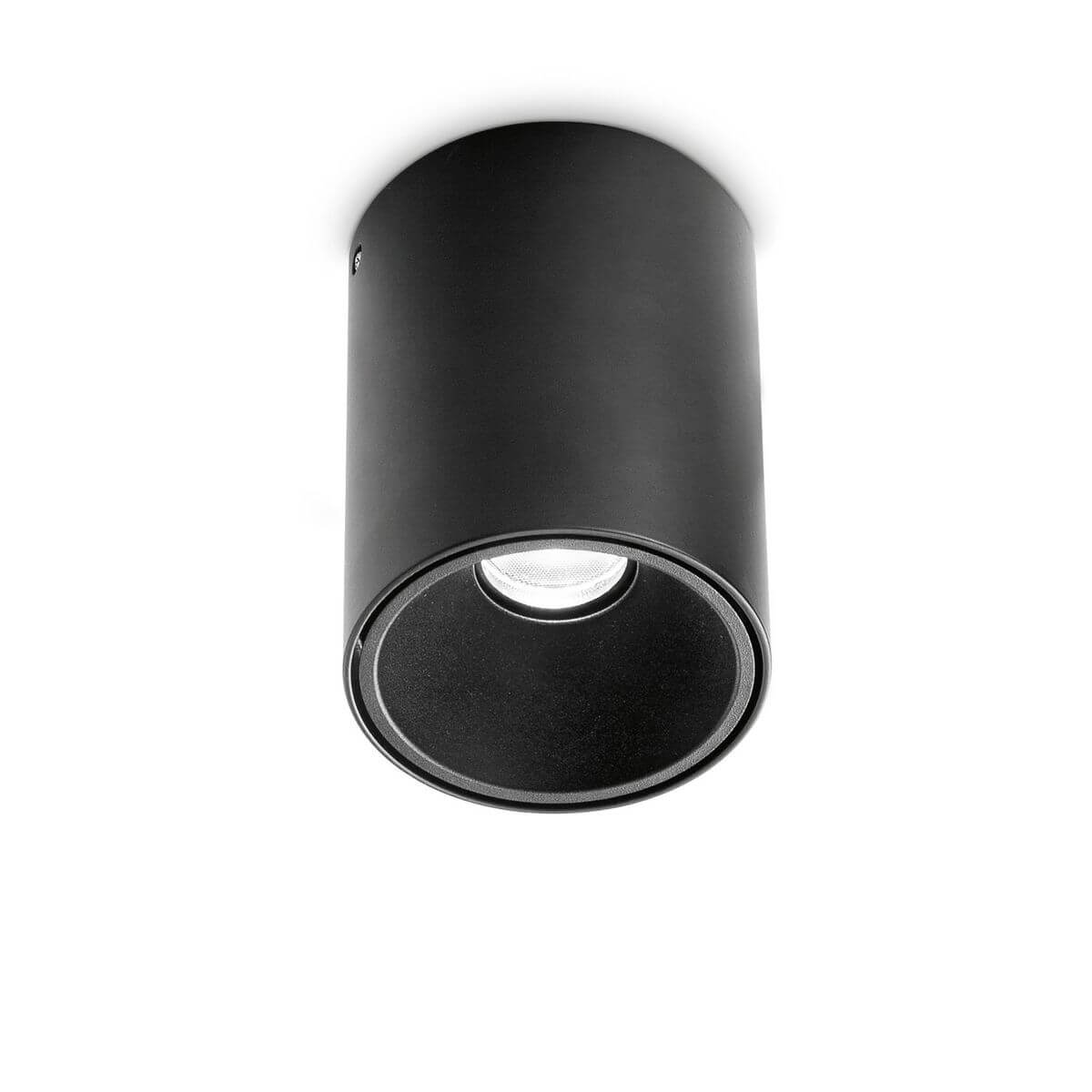 Plafonnier Nitro noir, Ø 10,4 cm
