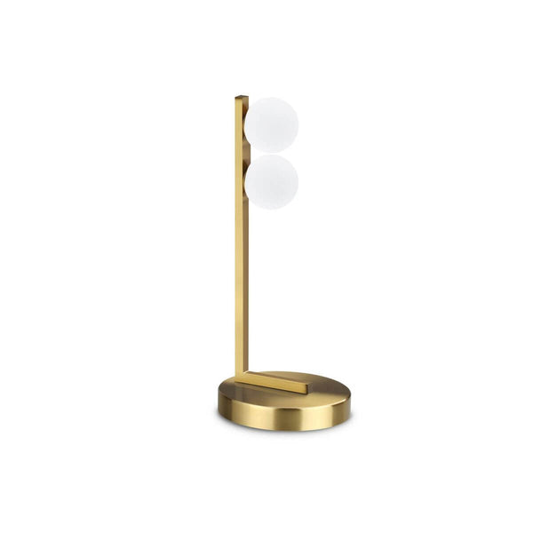 Lampe à poser Ping Pong laiton, verre