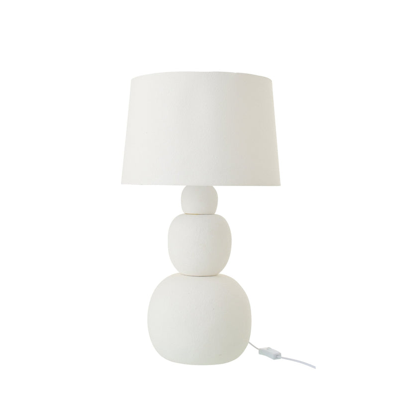 Lampe à poser Renée en céramique blanche, grand modèle