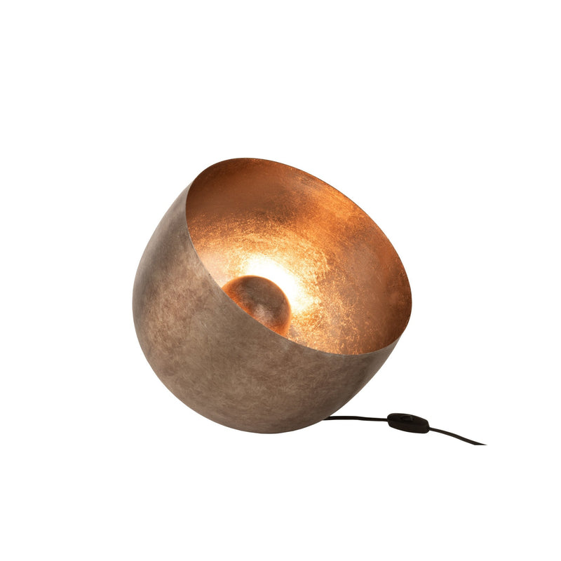 Lampe à poser Saloon en métal doré