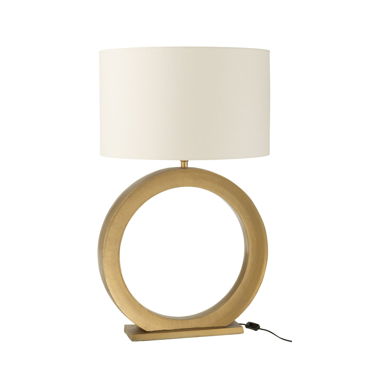 Lampe à poser anneau en aluminium