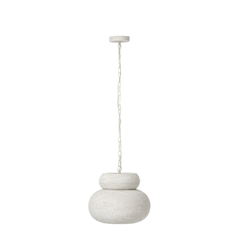 Suspension ronde en fer blanc, petit modèle