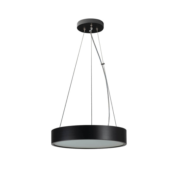 Suspension Jasmin 2 lumières noire, verre