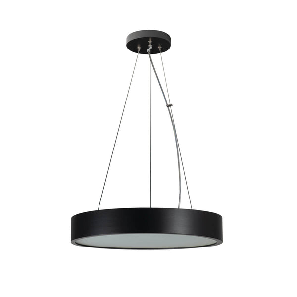 Suspension Jasmin 3 lumières noire, verre