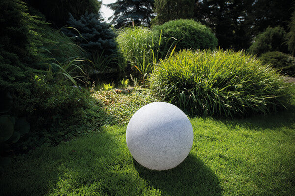 Luminaire extérieur Ball bois, Ø 31,5 cm