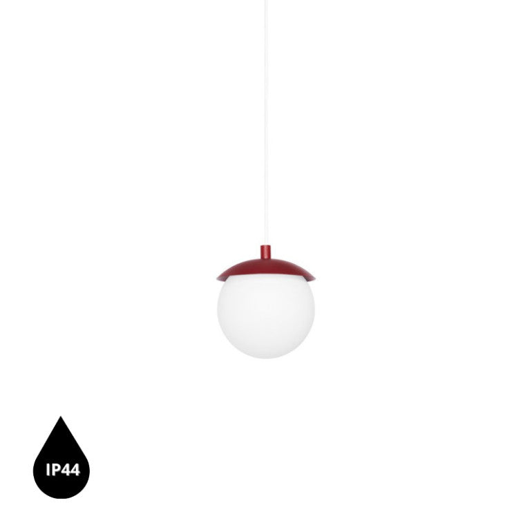 Suspension luminaire KUUL F IP44 Bordeaux
