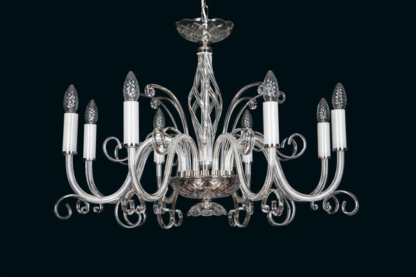 Kronleuchter aus transparentem Glas EL416800