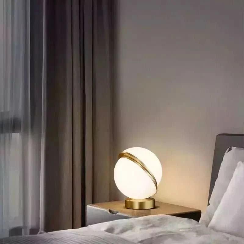 Lampe à Poser Design Italien | Sphère Luminosa - Designix Lampe de chevet Blanc Chaud