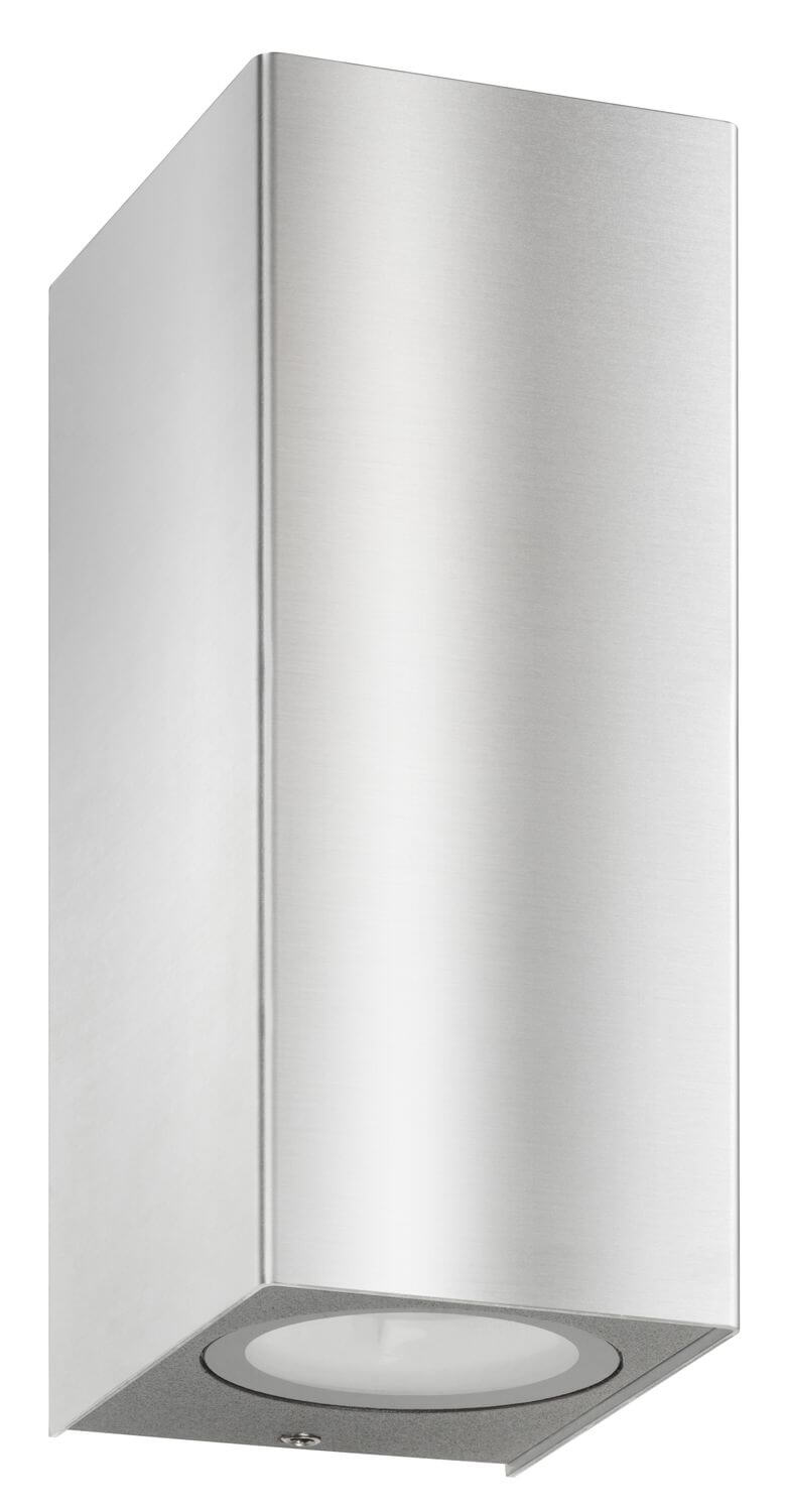 Produit de face, boîtier inox brossé et diffuseur rond éteint