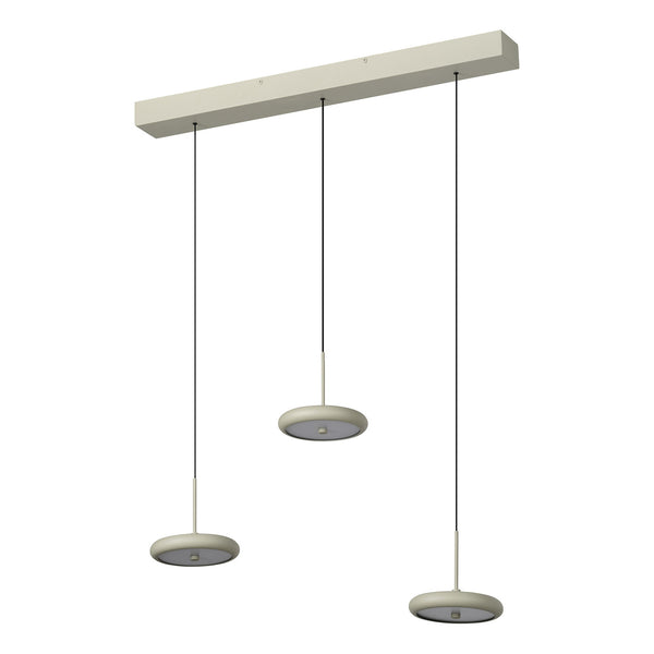 Suspension Yoyo beige, 3 lumières