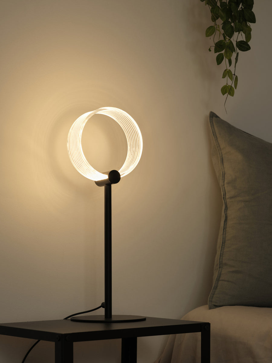 Lampe à poser Circle noire