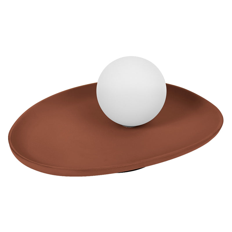 Lampe à poser Clay Nest marron