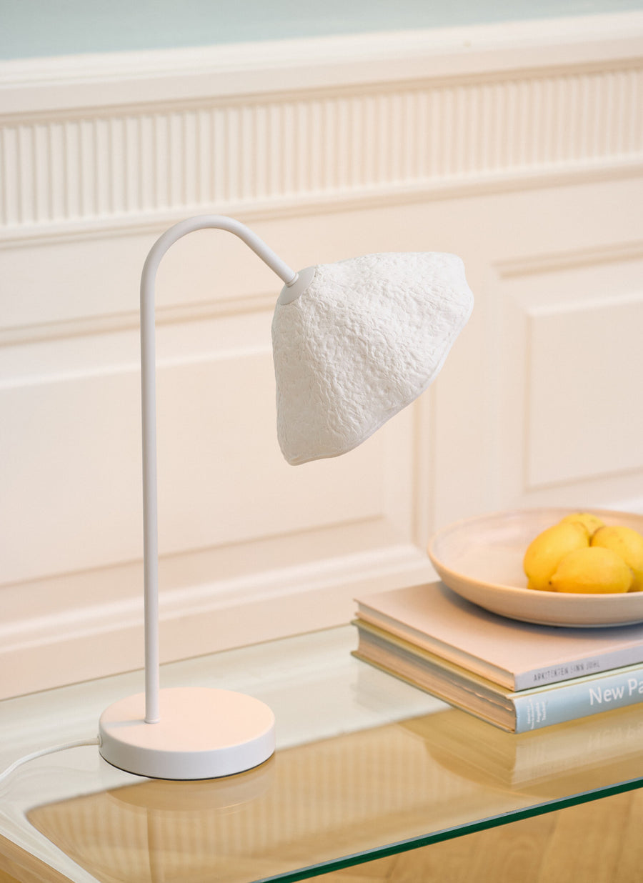Lampe à poser Lotus Leaf blanche