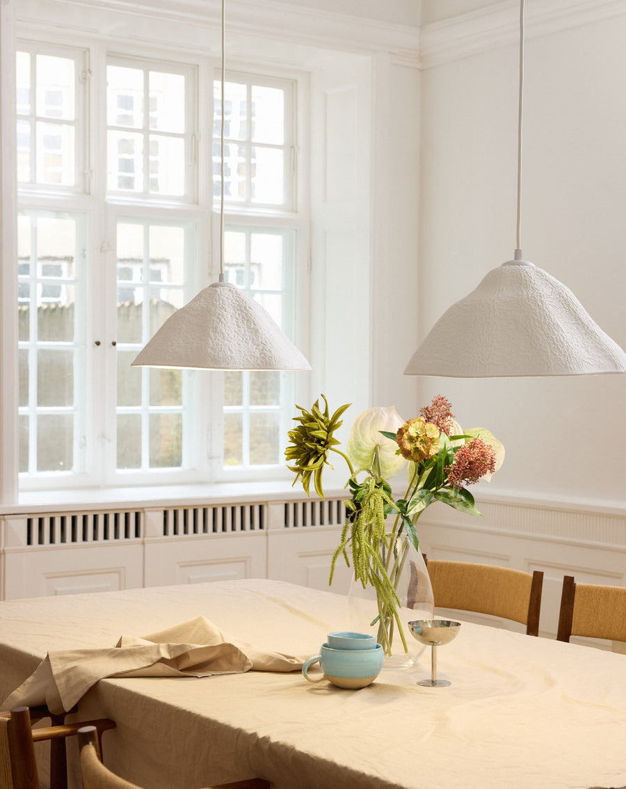 Suspension Lotus Leaf blanche