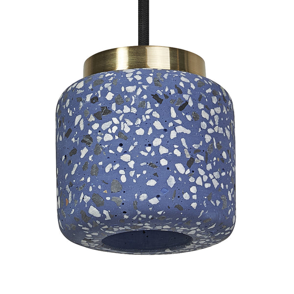 Suspension Terazzo Ball bleu