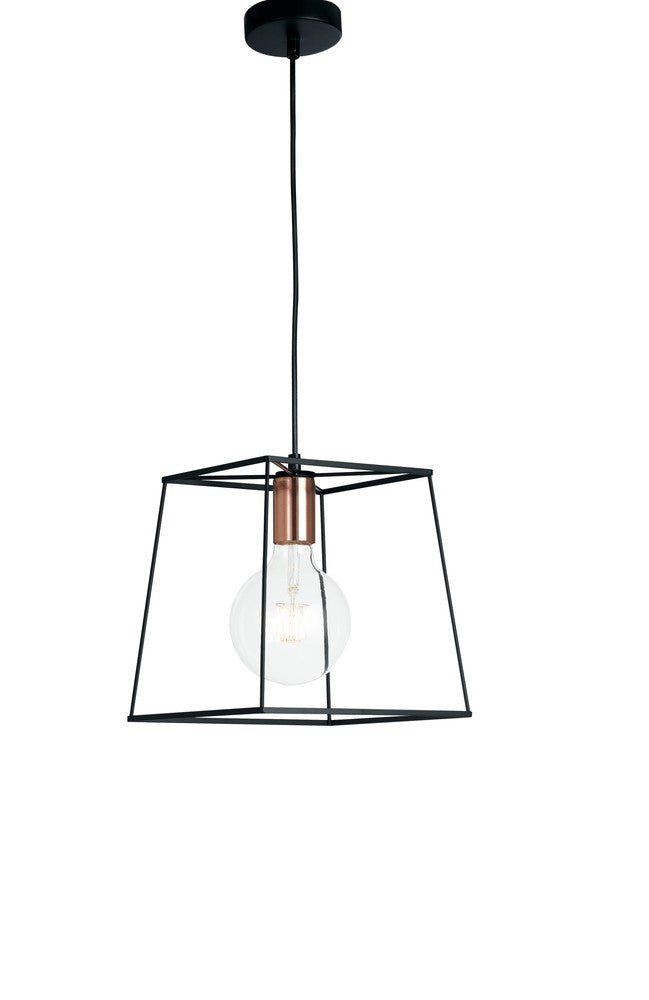 Suspension Harlem noire et cuivrée (I-HARLEM-L-S1)