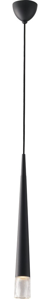 Suspension Lancelot noire, verre