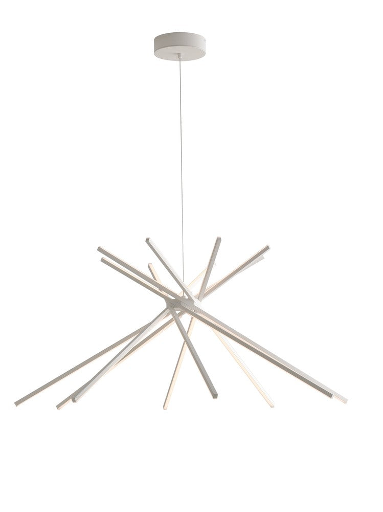 Suspension Shanghai blanche, H 160 cm (SHANGHAI-S8C-BCO)