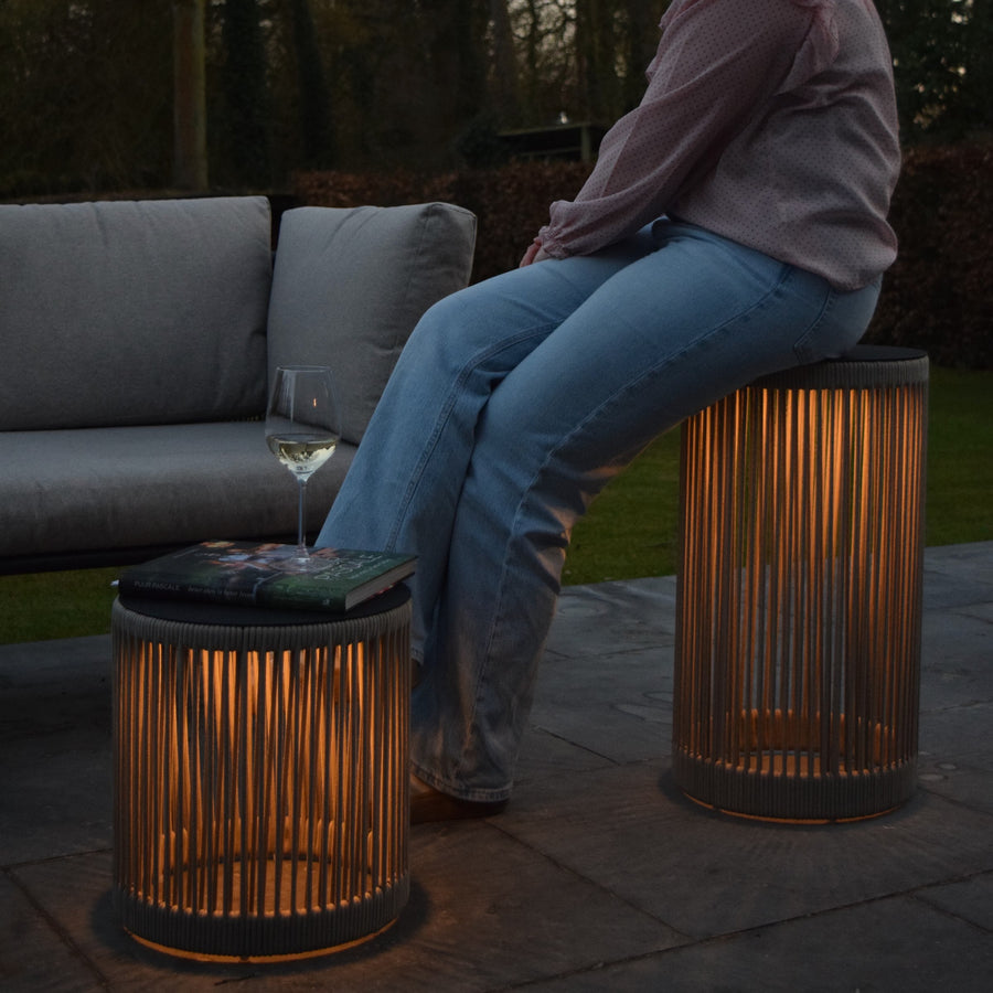 Lampe à poser Pingi taupe