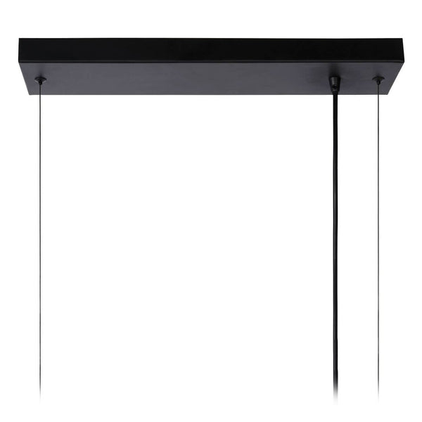 Suspension Fabian 6 lumières noire