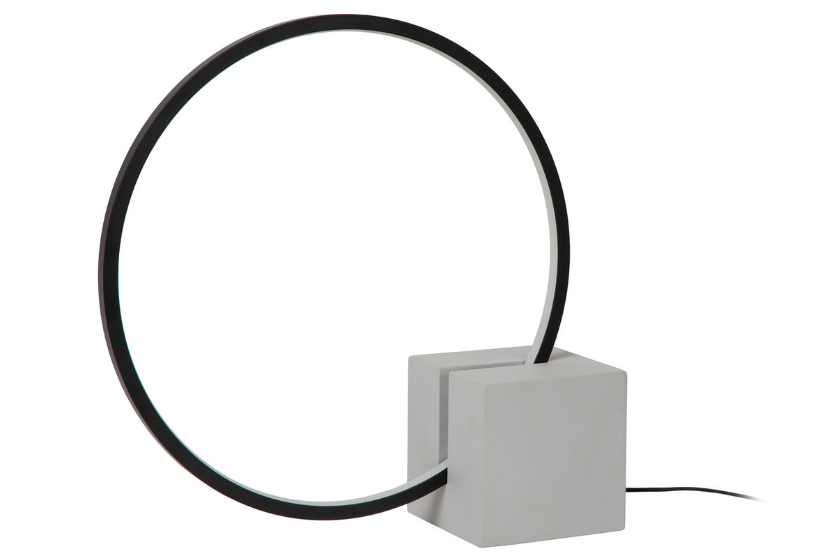 Lampe à poser Cirkelis noire, H 32 cm