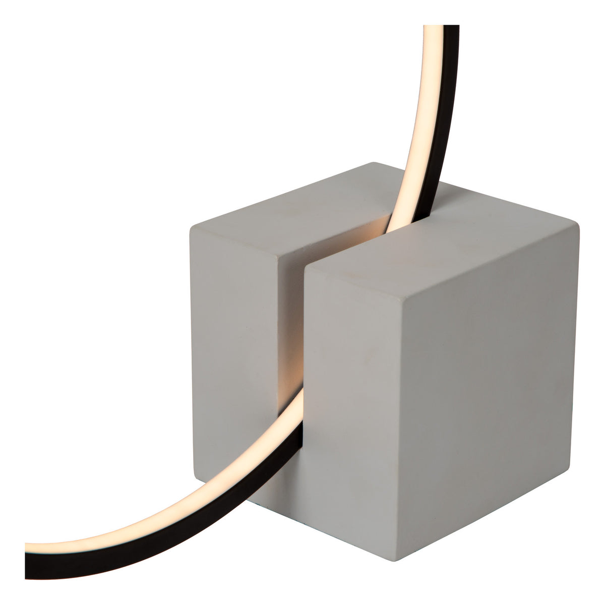 Lampe à poser Cirkelis noire, H 32 cm