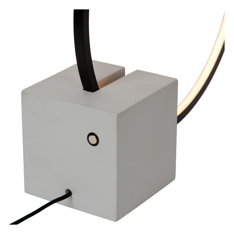 Lampe à poser Cirkelis noire, H 32 cm