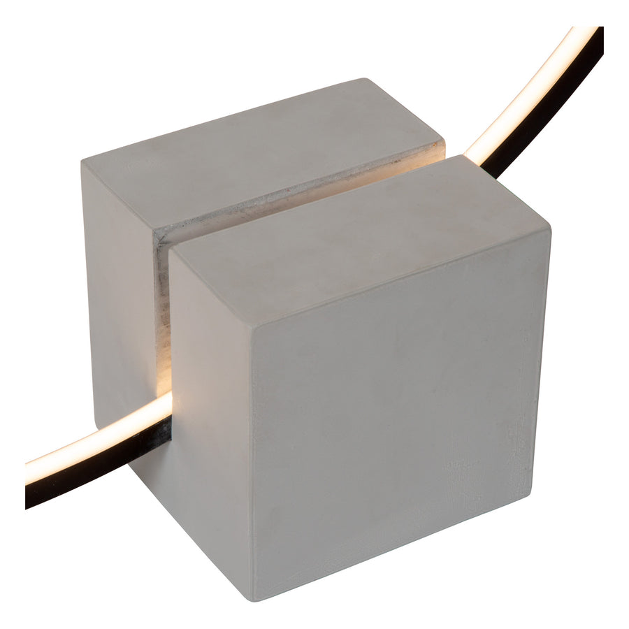 Lampe à poser Cirkelis noire, H 83 cm
