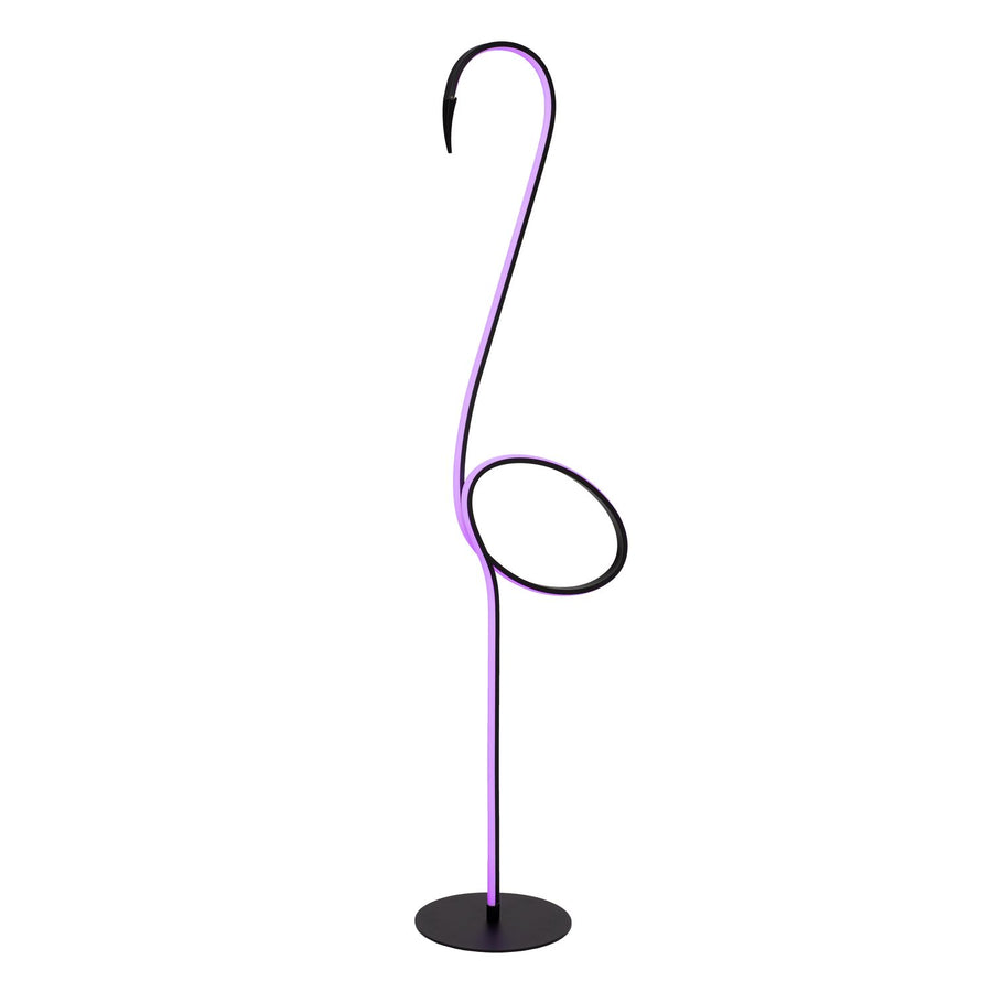 Lampadaire Flamingo noir