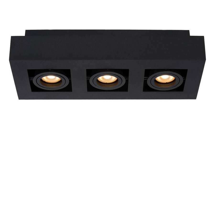 Plafonnier Xirax 3 lumières noir